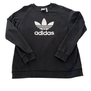 Adidas Authentic retro heavy crew neck sweatshirt Large. Vintage Logo